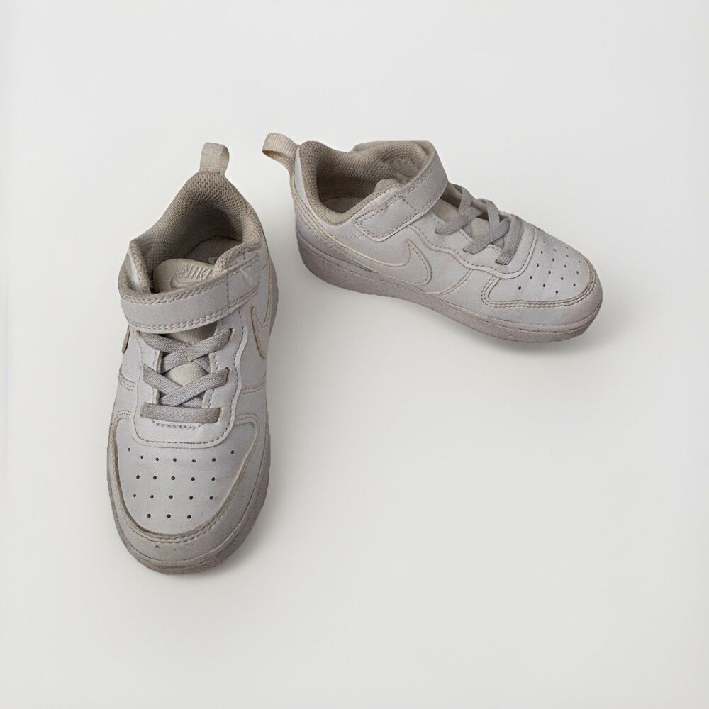 Nike Court Borough Low 2 TD White Toddler 9C Leather Sneakers Classic